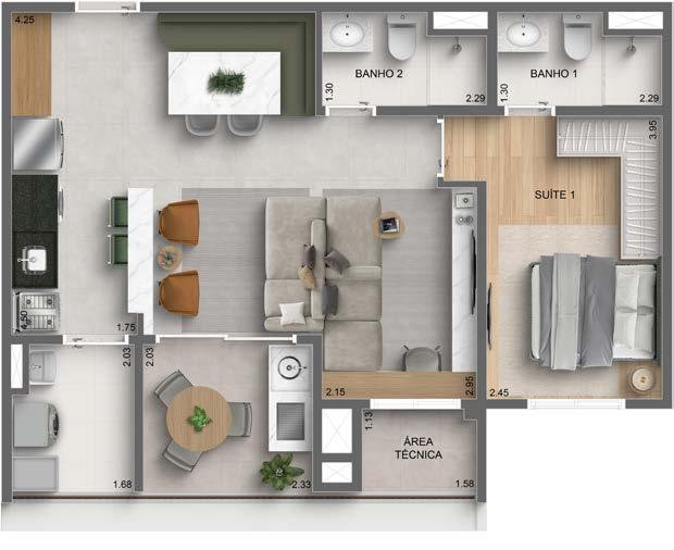 1 DORM | 60M 2